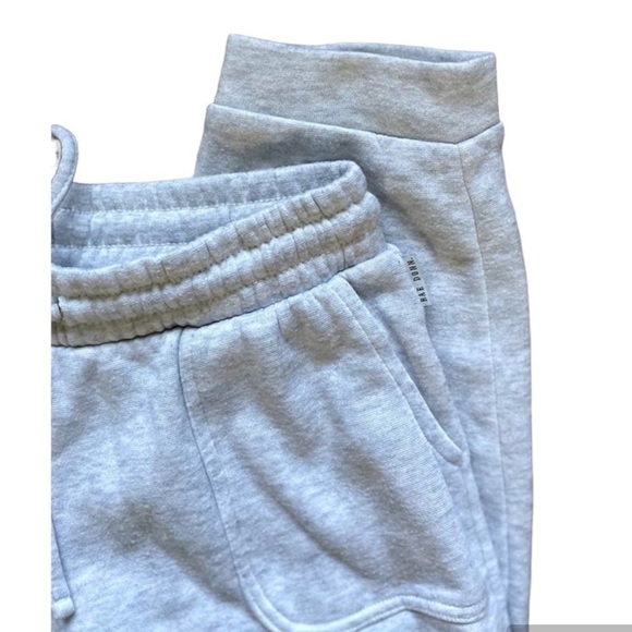 Rae Dunn Gray 2-Pocket Sweat Track Pants Joggers sz L EUC Soft Fleece - Picture 11 of 17